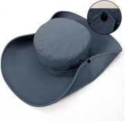 Zonnehoed universale per uomo e donna - 62 cm diametro, 12 cm larghezza - Cappello anti-UV - Cappello cowboy - Impermeabile - Escursione, pesca, cappello da lavoro - Protezione solare estiva