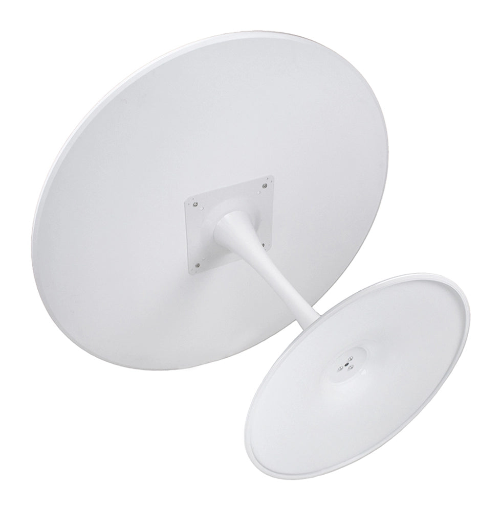 Tavolo rotondo Ø120 cm, tavolo da pranzo tondo bianco  - Omar - TR08-12OMPM
