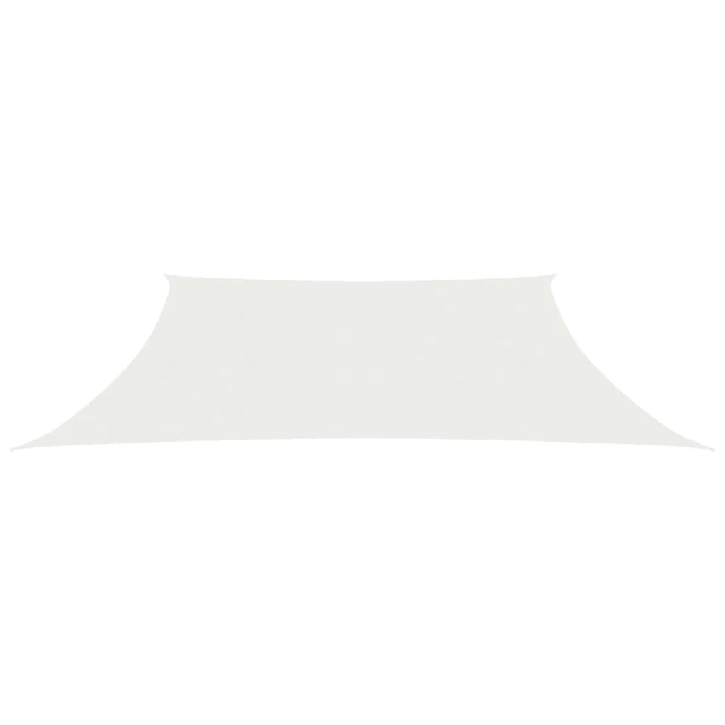 Vela ombreggiante/ombrellone 160 g/m² bianco 3/4 x 2 m HDPE 02_0009012