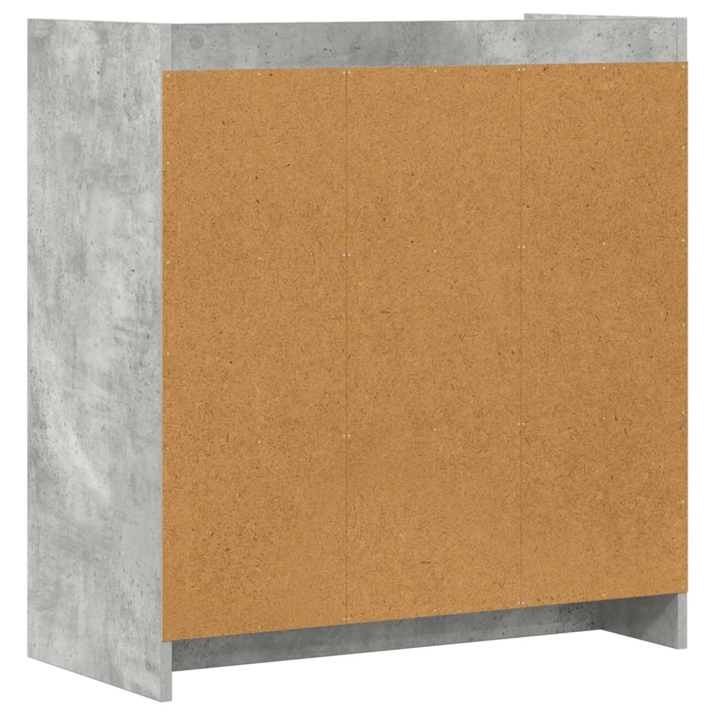 Credenza Grigio Cemento 72 x 36 x 80 cm Legno ingegnerizzato 8011094