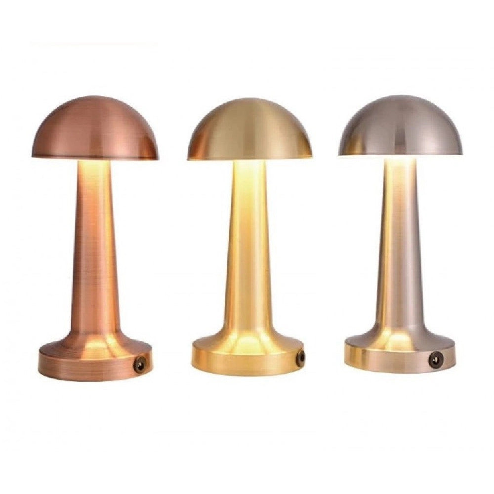 Trade Shop - Lampada Da Tavolo Decorativa Led A Fungo Luce Bianca 3 Intensità Di Luce Q-tl142 -
