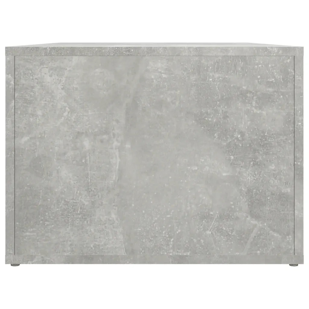 Tavolino Salotto-Tavolino da soggiorno-Tavolo Grigio Cemento 80x50x36 cm Legno Multistrato