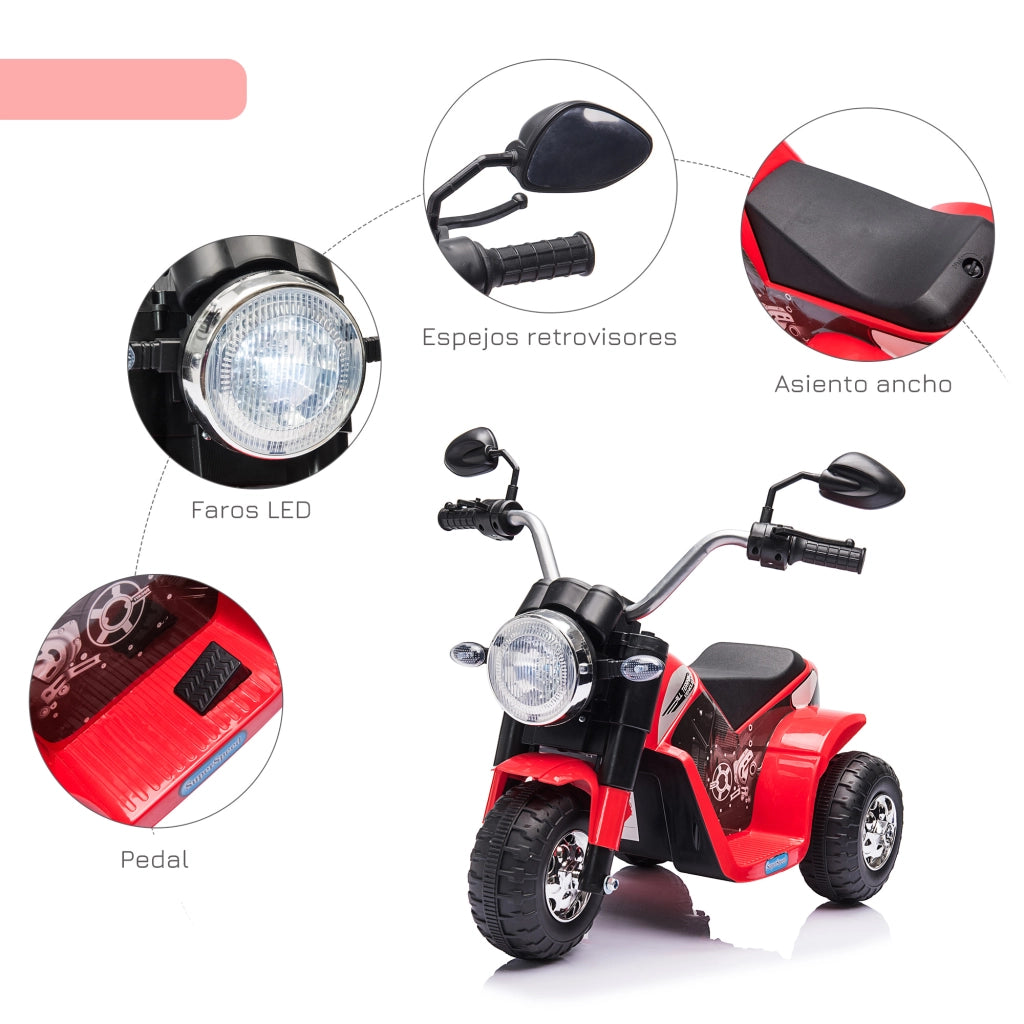 Triciclo Elettrico per Bambini ¨C zephmum ¨C Rosso 72x57x56 cm