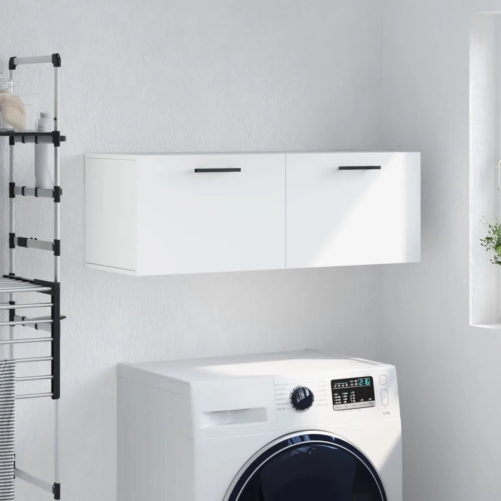 Mobile a Parete Bianco 100x36,5x35 cm in Legno Multistratocod mxl 79691