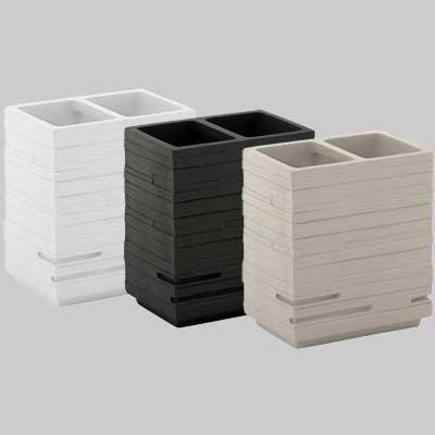 PORTASPAZZOLINI QUADROTTO TORTORA CHIARO -  - GEDY