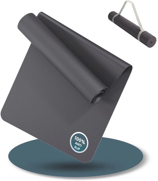 Pavimento Yoga Antislip - 180x60 cm - 4 mm - Antraciet