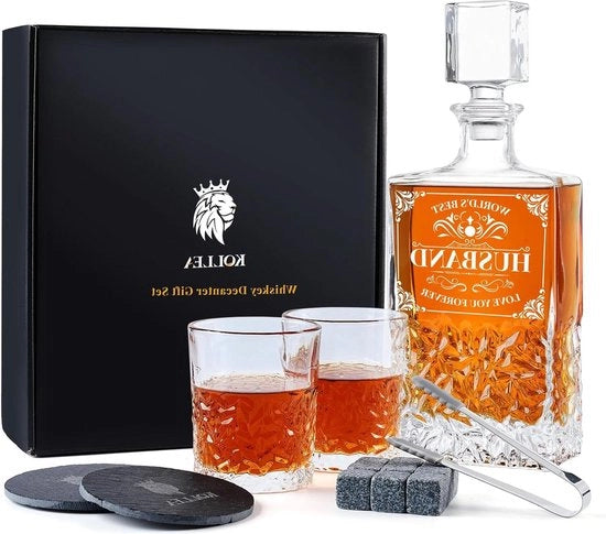 Set di Whisky per Compleanno con Pietre di Whisky in Vetro per Uomo e Donna 

- Contenuto: 1 set di 2 pietre di whisky in vetro 
- Materiale: Vetro 
- Dimensioni: 6,5 x 6,5 cm 
- Colore: Multicolore