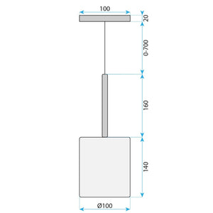 Lampada Da Soffitto APP1699-1CP Amber B