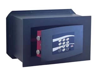 CASSAFORTE CON COMBINAZIONE ELETTRONICA  mm.400x195x250h. Kg.14 (853A) 2+2 catenacci    STARK