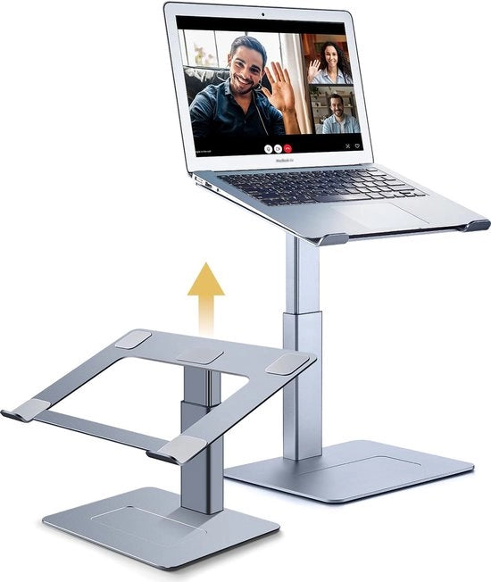 Stand per computer da tavolo 2 in 1 ergonomico per elevatore di computer