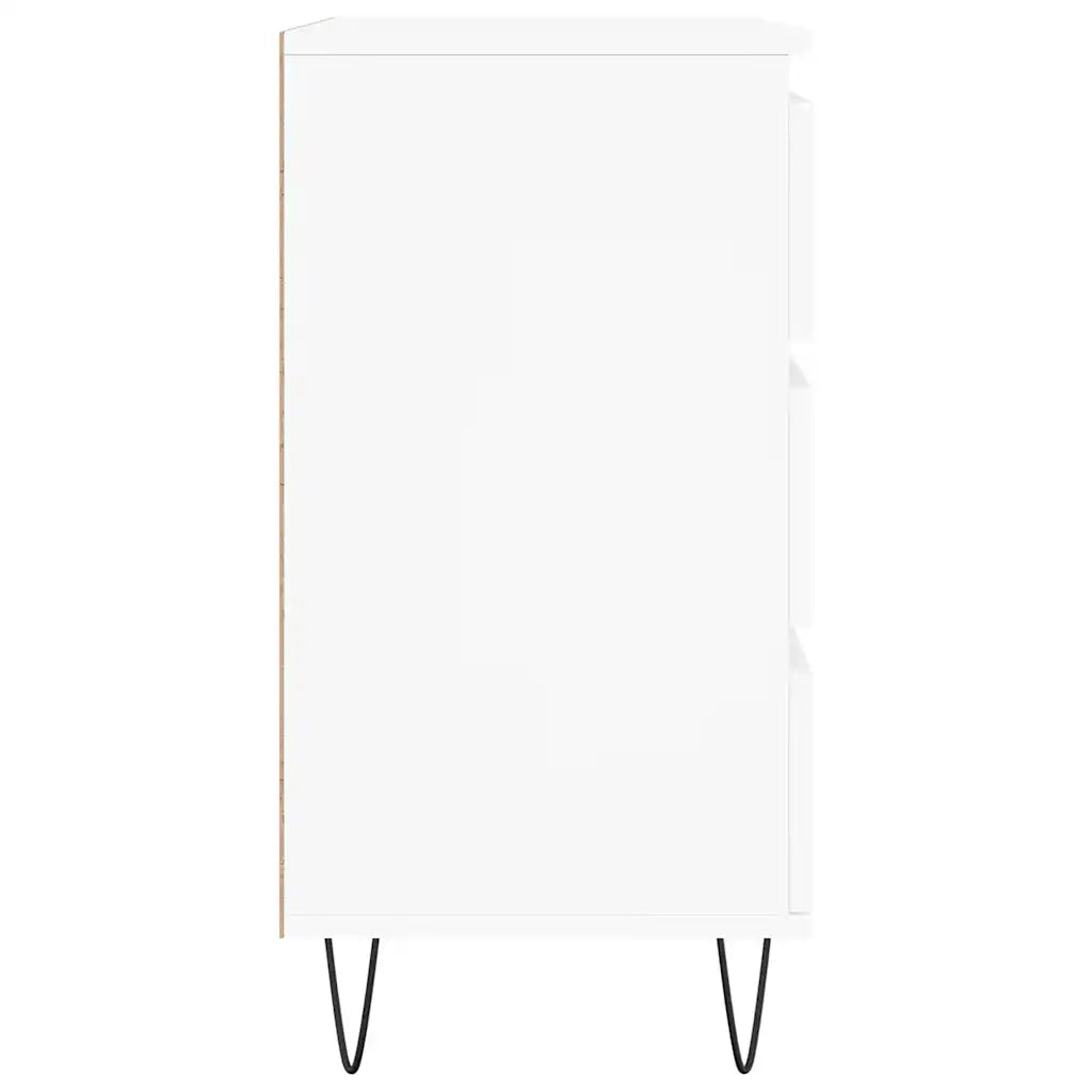 Credenza-Buffet-Armadio da cucina Bianca 60x35x70 cm in Legno Multistrato 915591