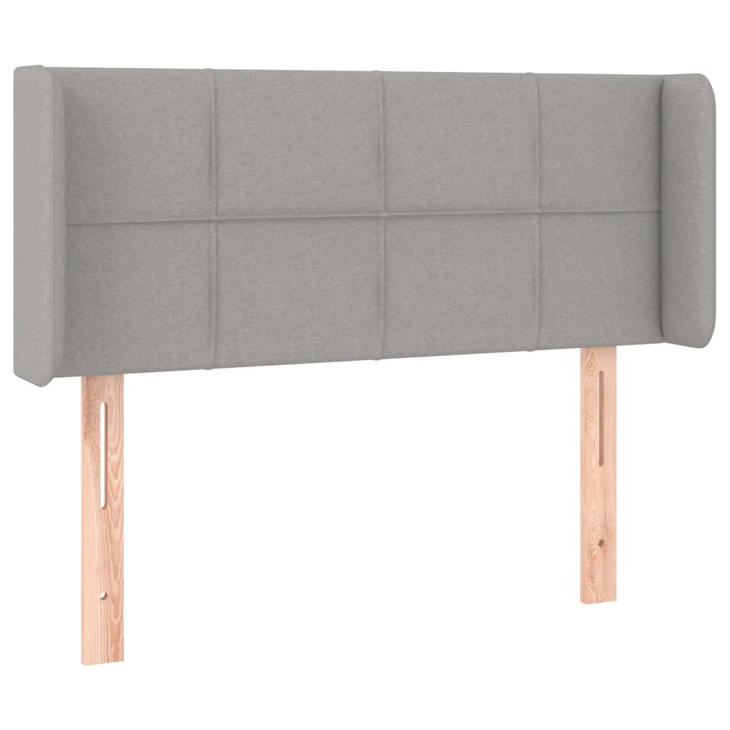 Testiera ad Orecchio Grigio Chiaro 103x16x78/88 cm in Tessuto 3118758