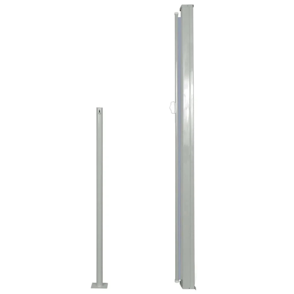 Tenda da sole laterale retrattile/schermo privacy per patio giardino terrazza balcone 160 x 300 cm grigio 02_0007273