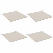 Cuscini per Sedia in 4 Pezzi SOEST 4 pz 100% Poliestere Bianco 944940