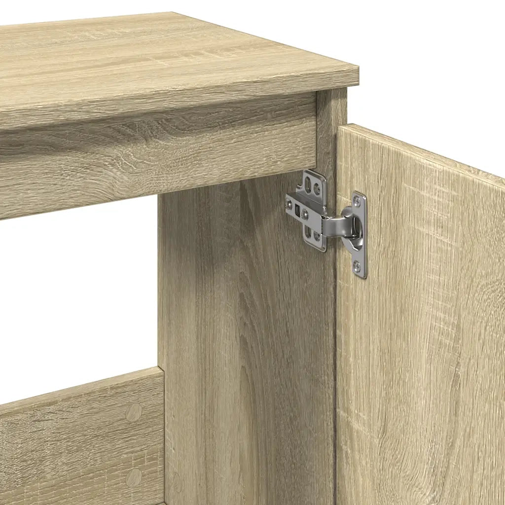 vidaXL Mobile da Bagno Rovere Sonoma 58x33x60 cm in Legno Multistrato
