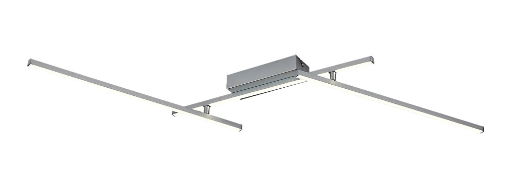 Plafoniera LED Rabalux Negan 24W 4000K argento 114cm