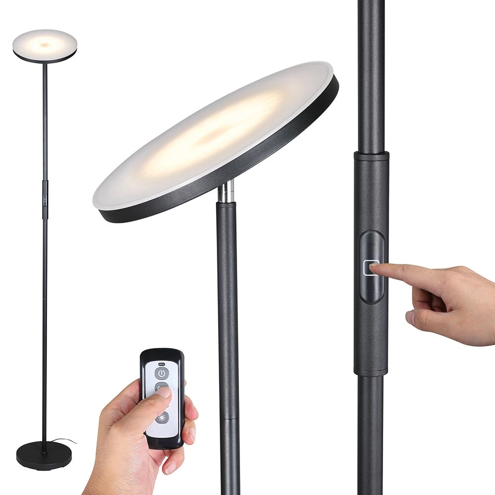 Lampada Piantana Led Dimmerabile 20W 1600LM Telecomando e Luce Regolabile H175cm