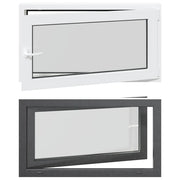 Finestra per Soffitta RISOR 110 x 50 cm PVC e Vetro Antracite CFW9126024
