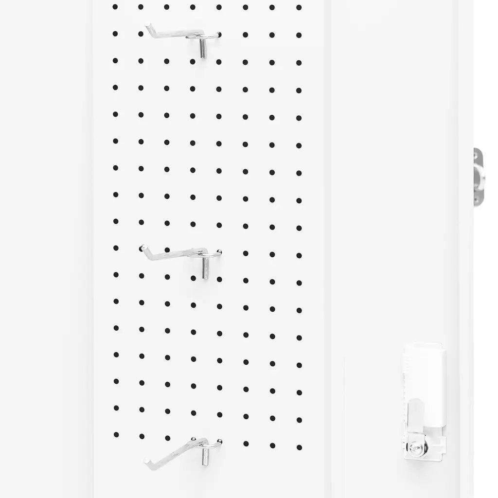 Armadietto per Sella Bianco 53x53x140 cm in Acciaio 339599