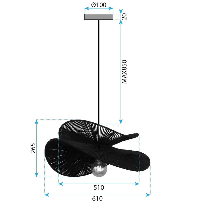 Lampada APP1828-1CP Nature