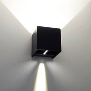 Trade Shop - Applique Cubo Led Impermeabile Da Esterno Da Parete In Alluminio Da 10w 1200 Lmn - -bianco Caldo      -