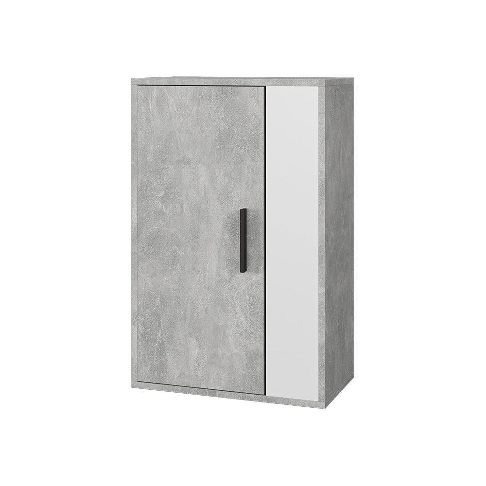 Vicco Scaffale a muro Cemento/Bianco 50.1 x 78.4 cm con 2 scomparti