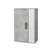 Vicco Scaffale a muro Cemento/Bianco 50.1 x 78.4 cm con 2 scomparti