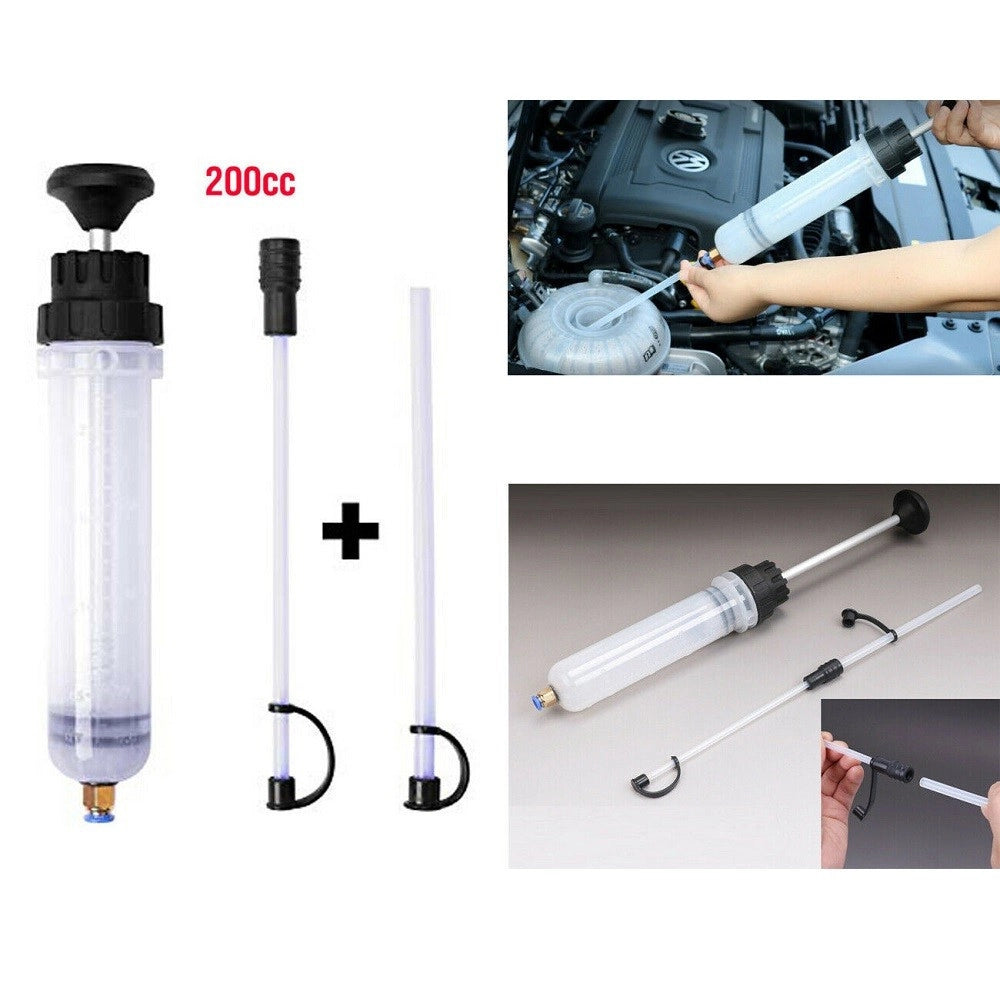 Trade Shop - Pompa Manuale Per Cambio Olio Pompa Aspirazione Liquidi Audi Vw Seat 200cc 200ml -