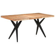 Tavolo da Pranzo 160x80x76 cm in Legno Massello di Acacia cod mxl 58858