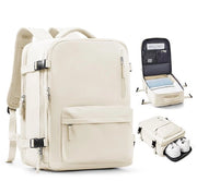 Borsa a mano per viaggiatori 45x36x20 cm, adatta per sottosella, borsa per la cabina, zaino da viaggio per donne, borsa a mano per viaggiatori, zaino per laptop 15,6 pollici, impermeabile