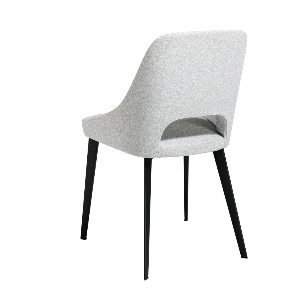 Sedia in tessuto grigio