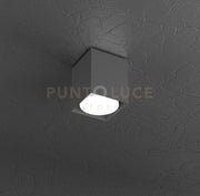 PLATE PLAFONIERA TUBO H.10 1 LUCE GRIGIO ANTRACITE 1129-PL10-GA