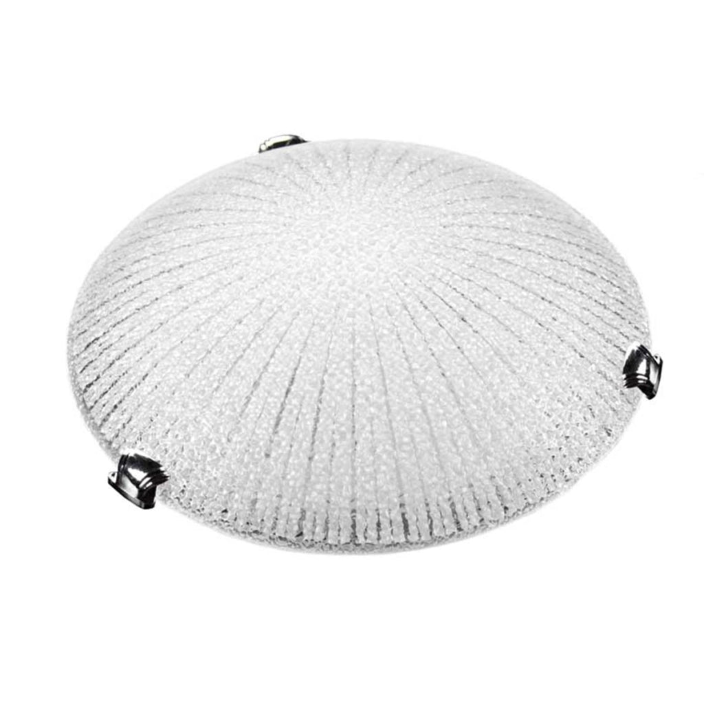 LIGHT PLAFONIERA IN VETRO TONDA DA 40 CM IN COLORE BIANCO
