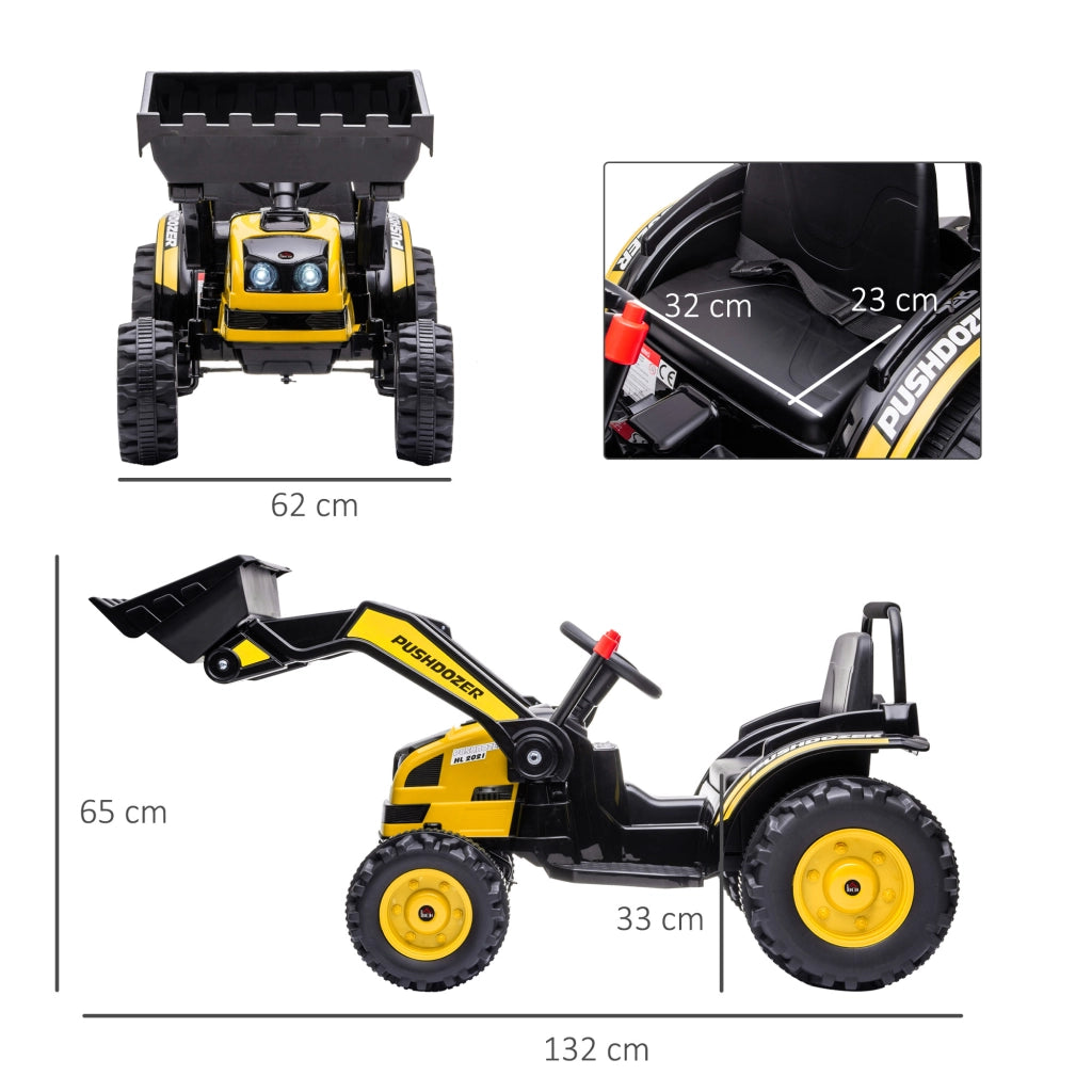 Escavatore Giocattolo a Batteria ¨C zephmum ¨C 132x62x65 cm Giallo