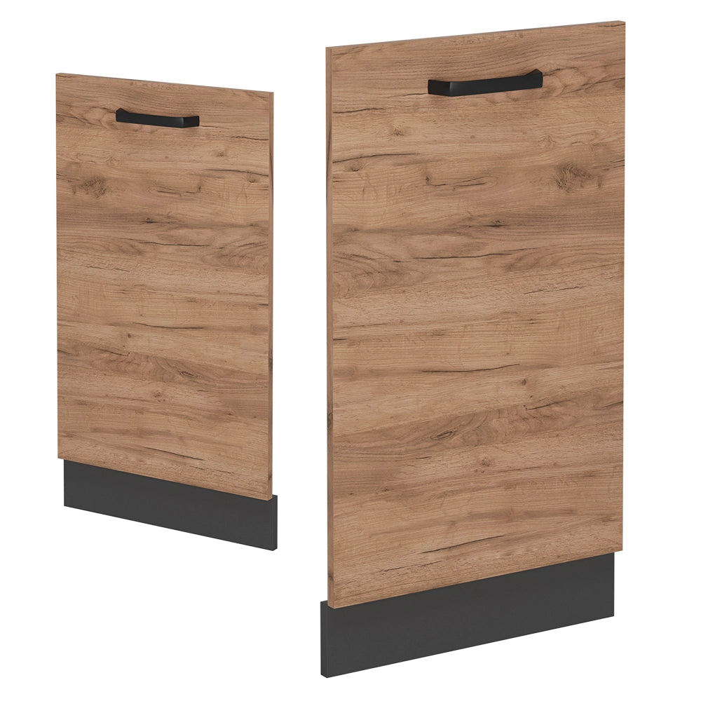 Pannello frontale R-Line Rovere dorato/Antracite 45 cm senza piano di lavoro Vicco