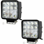 Trade Shop - Coppia Fari Supplementari Profondità Auto Fuoristrada Suv 16 Led 6000k Ip68 -