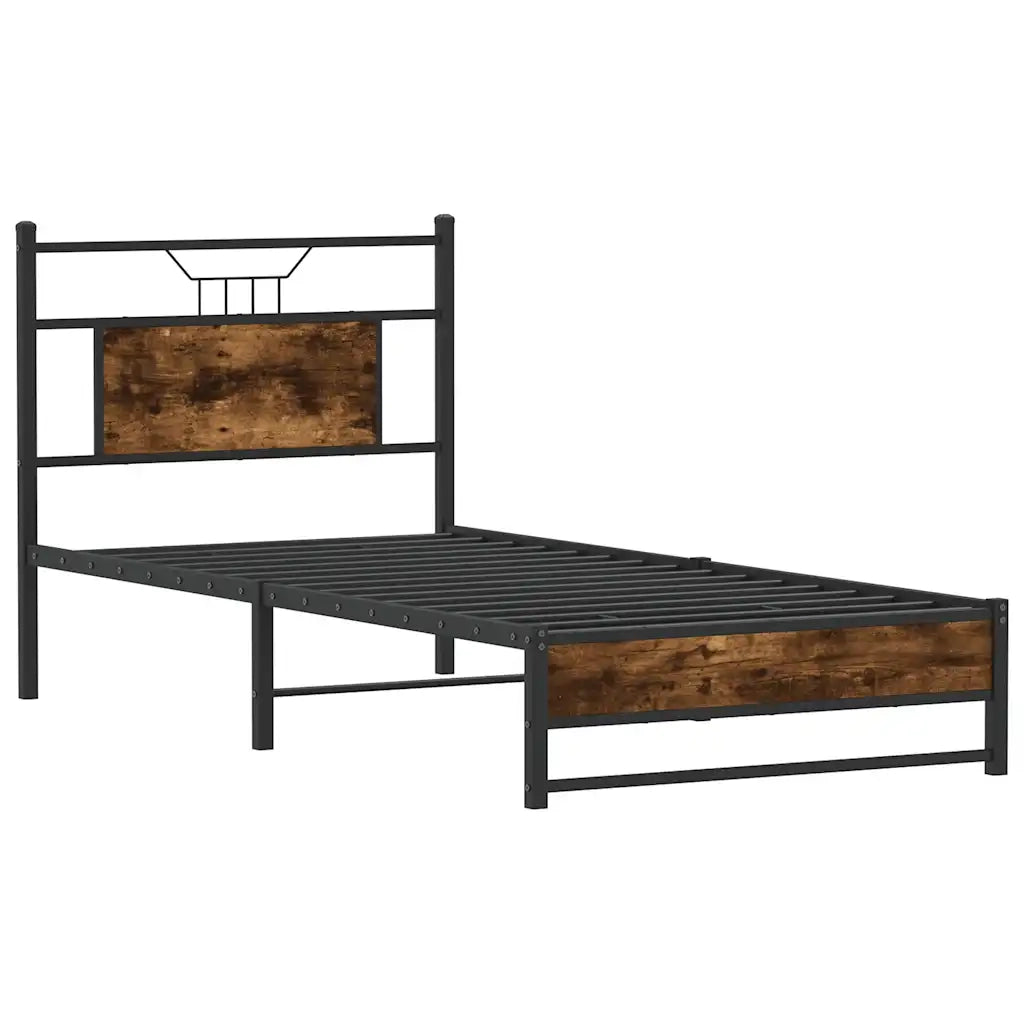 Giroletto senza Materasso Rovere Fumo 90x190 cm in Truciolato 4106900