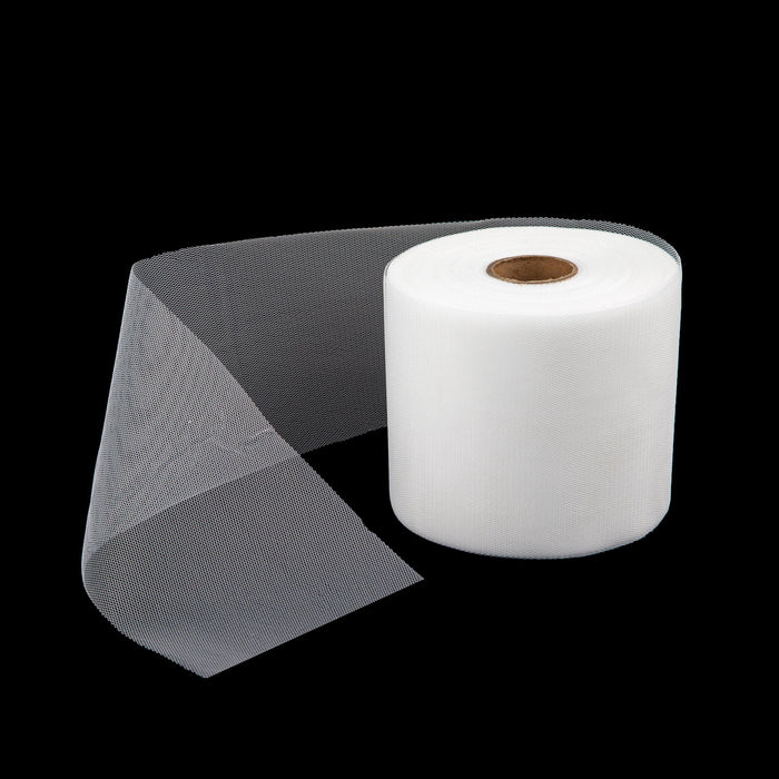 Set 3 Bobine Decorativa Tulle Rotolo 12,5 100 mt Bianco