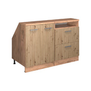 Set di mobili sottotetto Rion Rovere artigianale/Rovere dorato 120 cm Set di 2 carcasse armadio profondità 60 cm Vicco