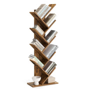 Libreria a 8 ripiani 50 x 24 x 141,5 cm a forma di albero marrone 12_0004050