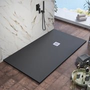 Piatto doccia 70x180cm in marmoresina nero effetto pietra | Kos