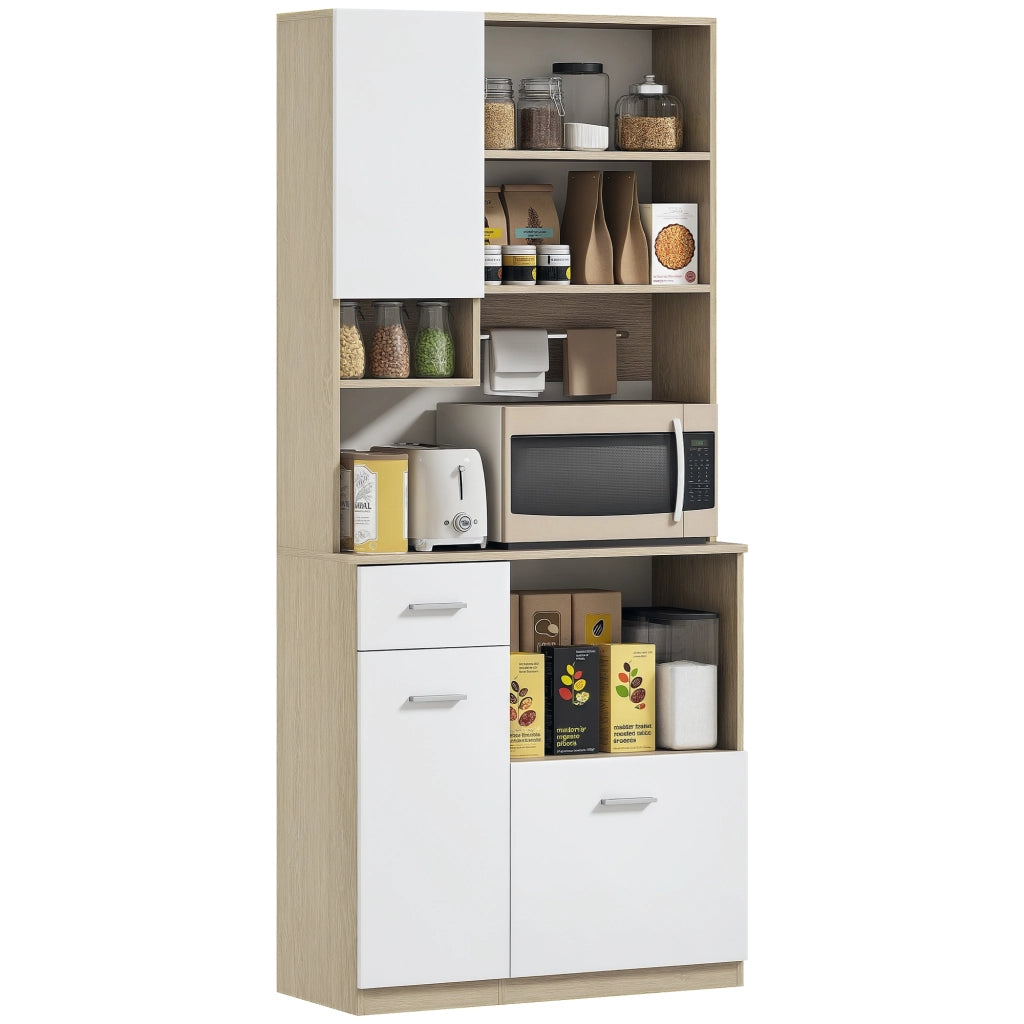 Armadio da cucina ¨C zephmum ¨C bianco legno 90x200x40