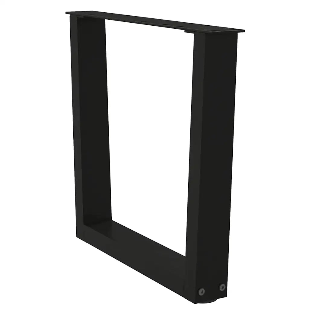 Gambe per Tavolino da Caffè a Forma di V 2 pz Nere 60x(42-43,3) cm Acciaio 4012632