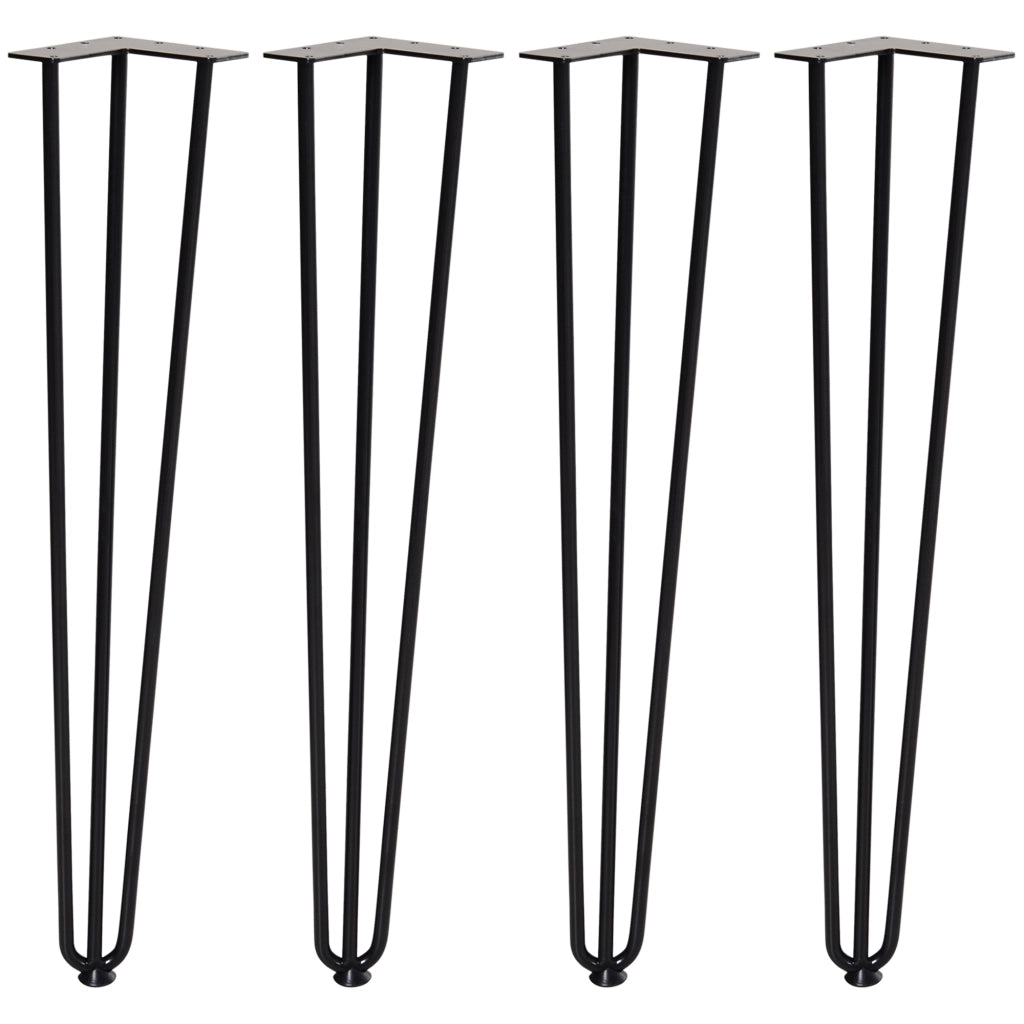 Gambe per Tavolo ¨C zephmum ¨C Nero, Stile Industriale, 12x12x71 cm