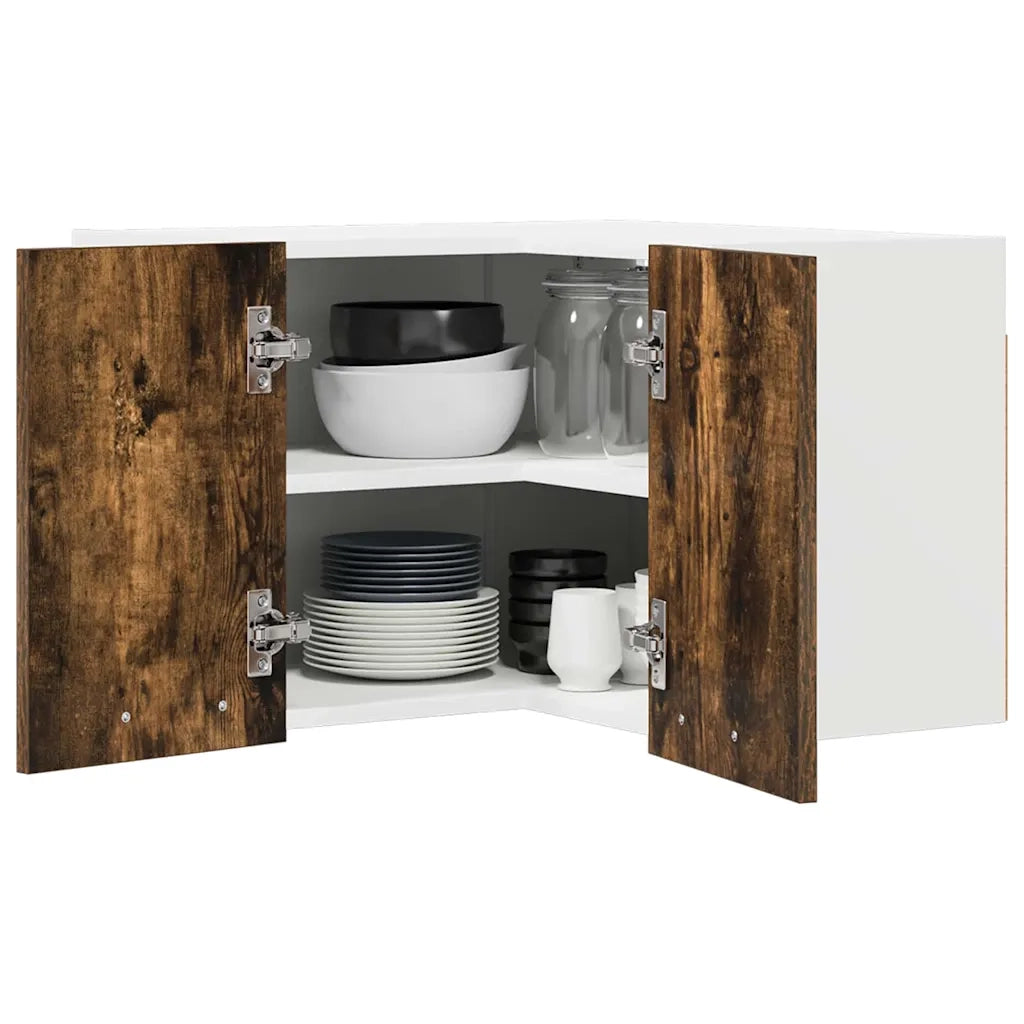 Armadio pensile Rovere Affumicato e Bianco 57 x 57 x 40 cm 884190