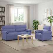 Set di divani 2 pz Blu jeans Tessuto 3424884
