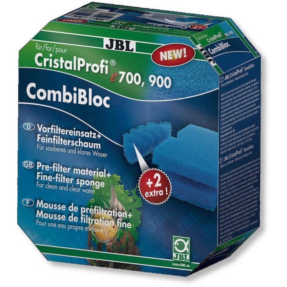 JBL CombiBloc e700/1,900/1 - ricambio spugne filtranti blu per filtri CristalProfi