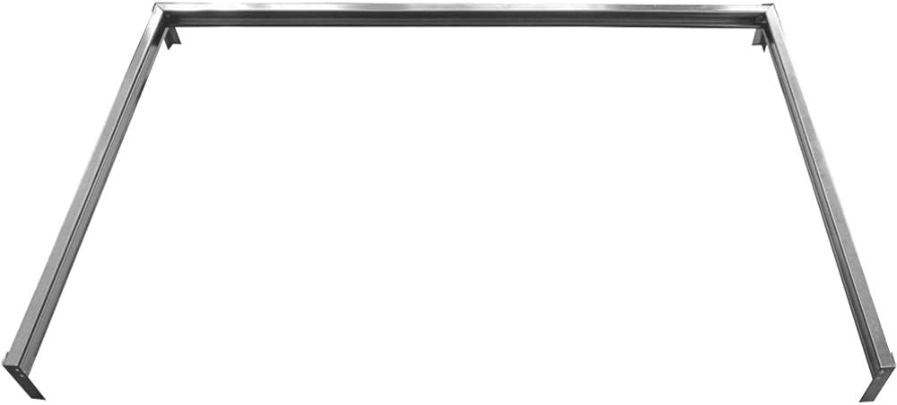Base per Serra Zincata 190x122 cm Fondamenta Telaio in Acciaio Incluso Materiale di Montaggio