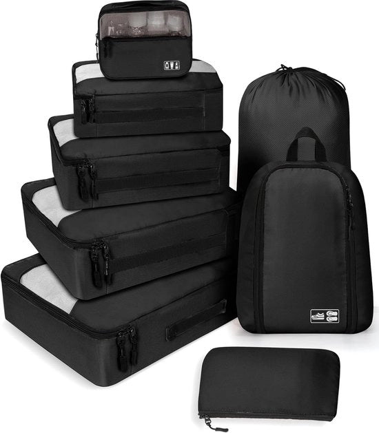 Set di organizzatori per valigia - Organizzatore per valigia e borsa - Super utile per viaggi - Mai più sovraccaricare - Ordinare - Viaggiare con facilità