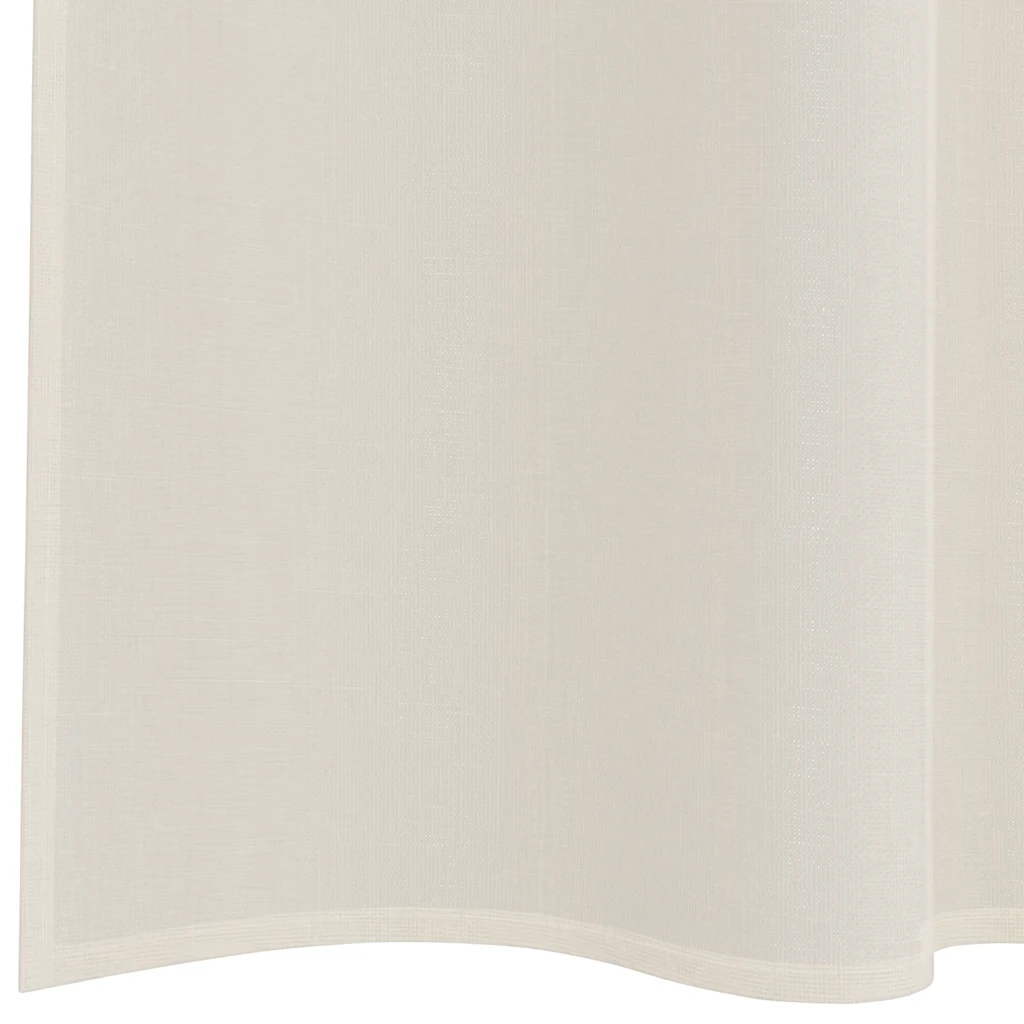 Tende in Voile con Tasche per Aste 2 pz Crema 4102178